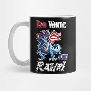 red white and rawr Mug